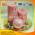 6 Inch Multi-colored Pillar Art Candle